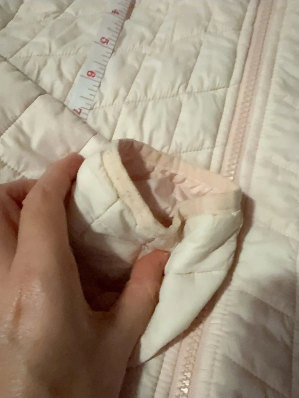 The North Face Light Pink Quilted Puffer Jacket - youth